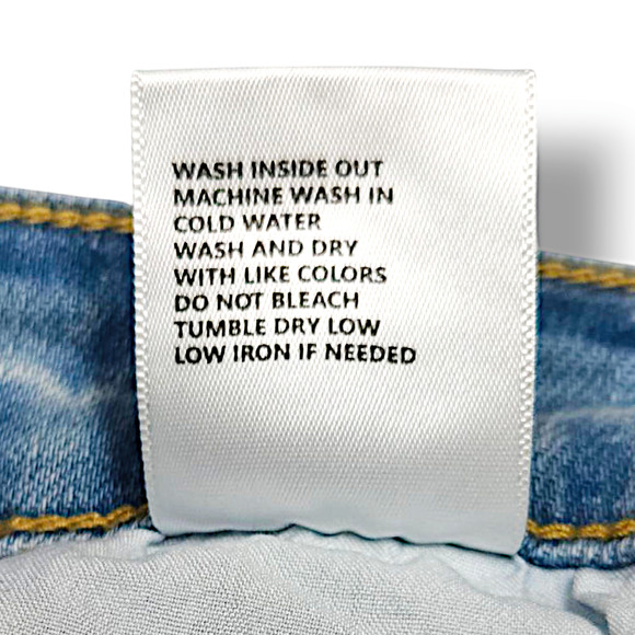 NWT Kancan High Rise Step Hem Skinny Denim Jeans Sz. 32x28 Light Stone Blue - Picture 6 of 9